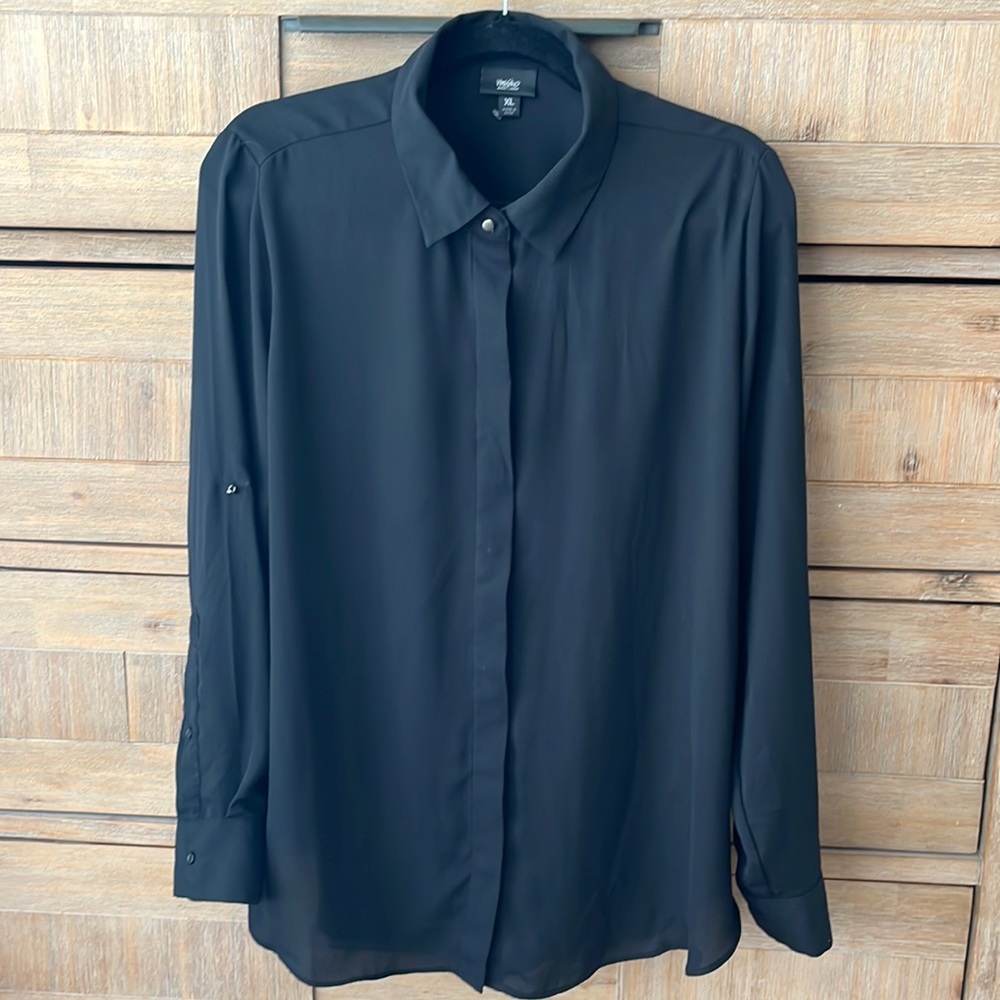 Perfect Black Down Shirt